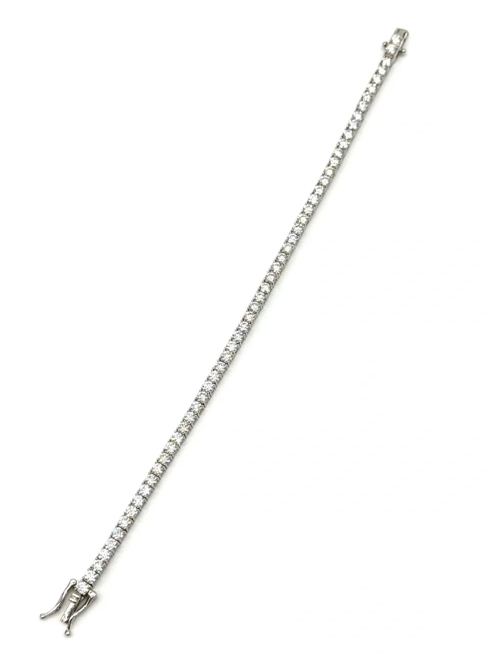 925 Silver, 5.6CTW Moissanite Tennis Bracelet